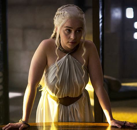 Emilia Clarke Breasts Scene in Game Of Thrones